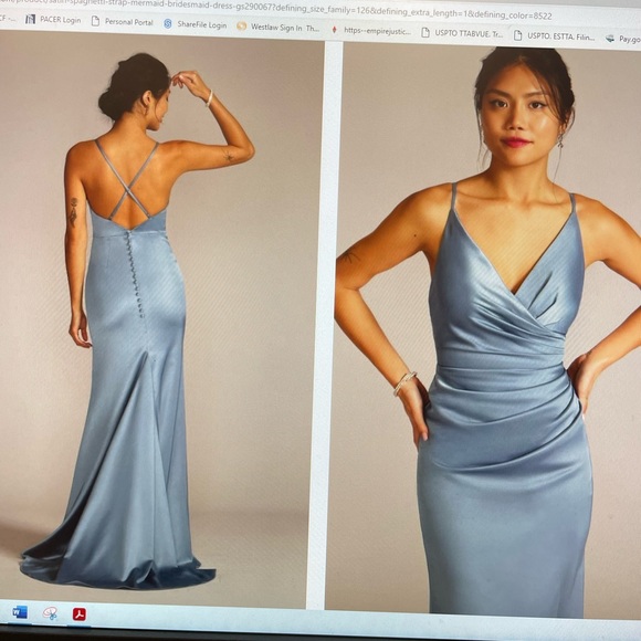 Evening/bridesmaid/maid of honor dress - Picture 3 of 3